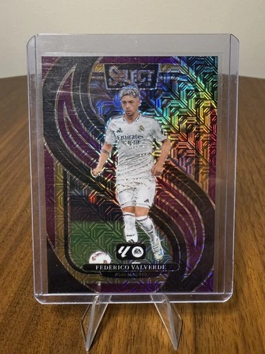 Federico Valverde 2024 Panini Select Purple Mojo Prizm