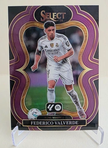 Federico Valverde 2025 Panini Select Purple Prizm /125