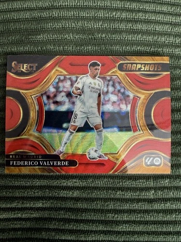 Federico Valverde 2025 Panini Select Red Wave Prizm /49