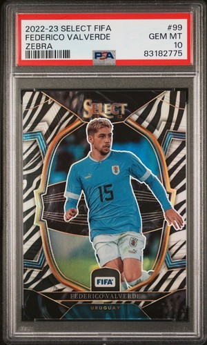 Federico Valverde 2022 Panini Select Zebra /25