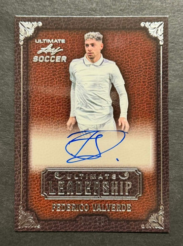 Federico Valverde 2022 Leaf Silver Ultimate Leadership Silver /18