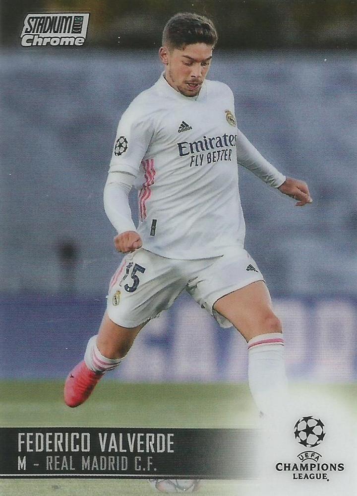 Federico Valverde 2020 Topps Stadium Club Chrome UEFA 87