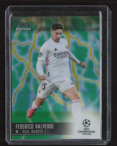 Federico Valverde 2020 Panini Stadium Club Cromo Verde Elettrico /75