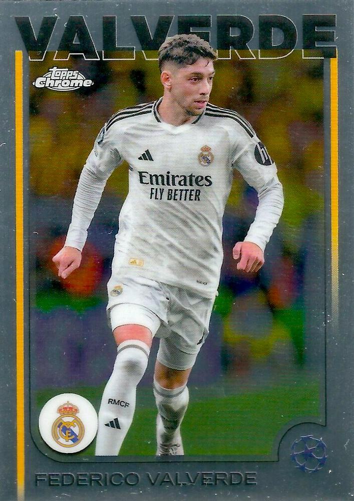 Federico Valverde 2024 Topps Chrome UEFA Club Competitions