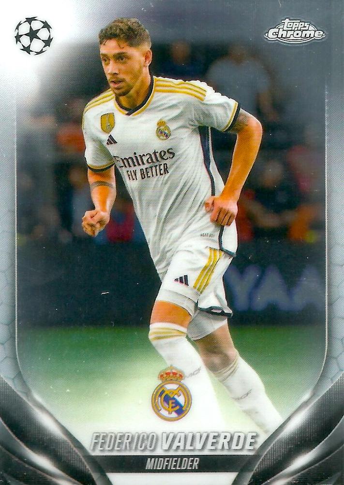 Federico Valverde 2023 Topps Chrome UEFA Club Competitions