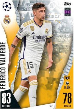 Federico Valverde 2023 Topps Match Attax UEFA Club Competitions