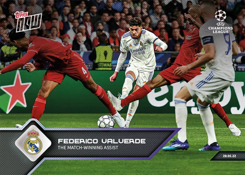 Federico Valverde 2021 Topps Now Champions League
