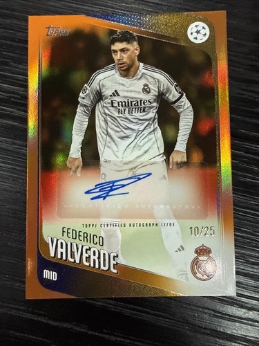 Federico Valverde 2025 Topps UCC Flagship Gold /25