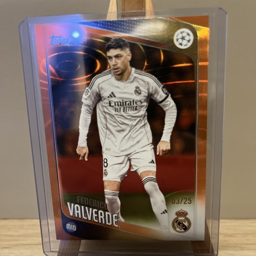 Federico Valverde 2025 Topps UCC Flagship Orange Raindrop /25