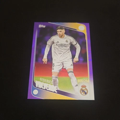 Federico Valverde 2025 Topps UCC Flagship Purple Refractor /250
