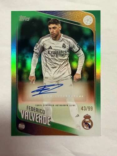 Federico Valverde 2025 Topps UEFA Champions League Verde /99