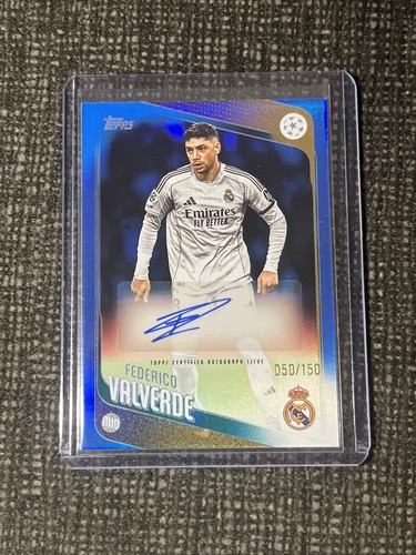 Federico Valverde 2025 Topps UEFA Club Competitions Blue Foil /150
