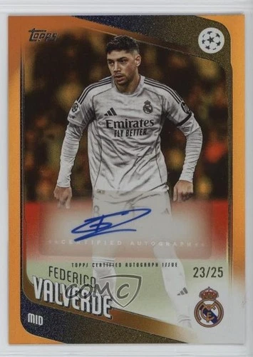 Federico Valverde 2025 Topps UEFA Club Competitions Orange Foil /25