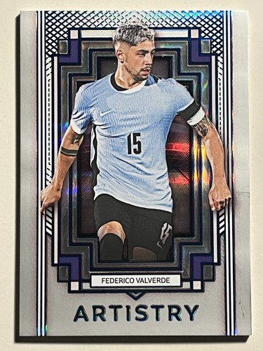 Federico Valverde 2025 Futera World Football Platinum E1 Blue /6