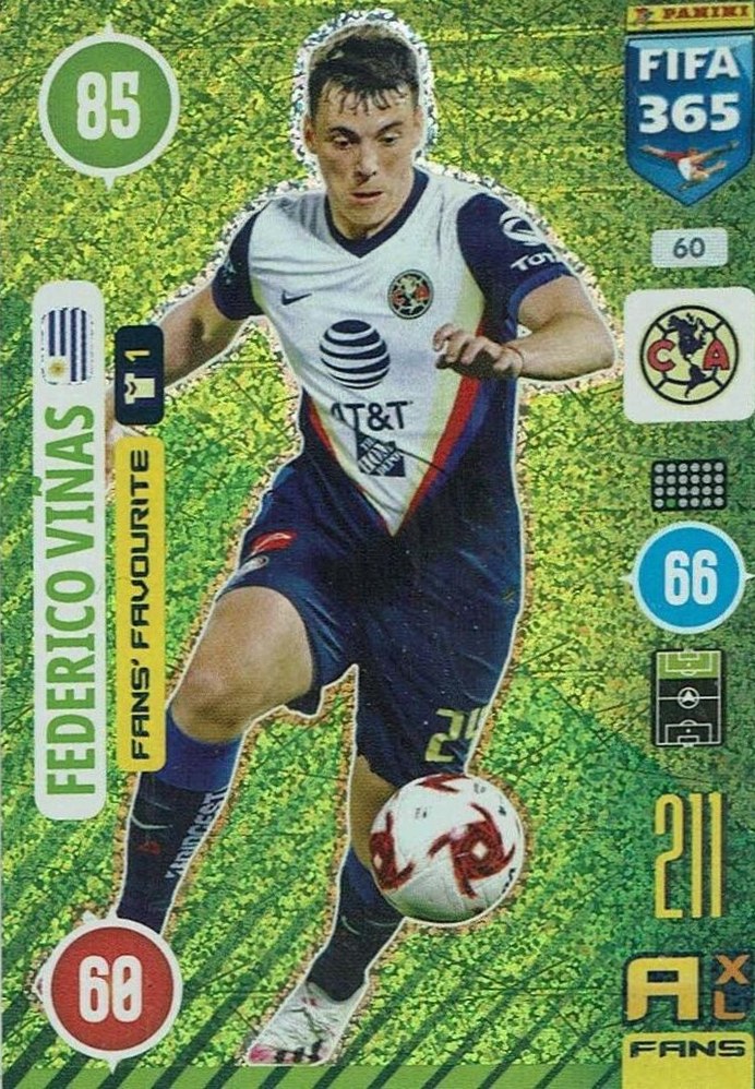 Federico Vinas 2021 Panini Adrenalyn XL FIFA 365