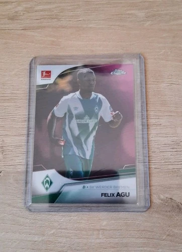 Felix Agu 2022 Topps Chrome Pink Wave Refractor /75