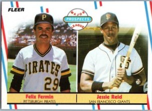Felix Fermin / Jessie Reid 1988 Fleer #643