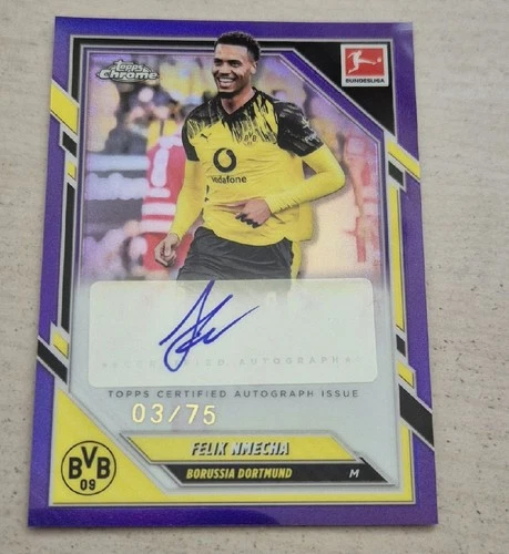 Felix Nmecha 2026 Topps Chrome Bundesliga /75