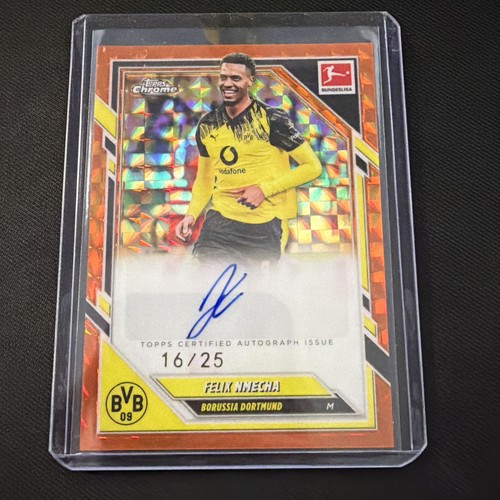 Felix Nmecha 2025 Topps Chrome Geometric Orange /25
