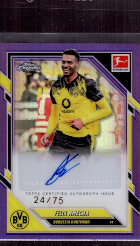 Felix Nmecha 2025 Topps Chrome Purple /75