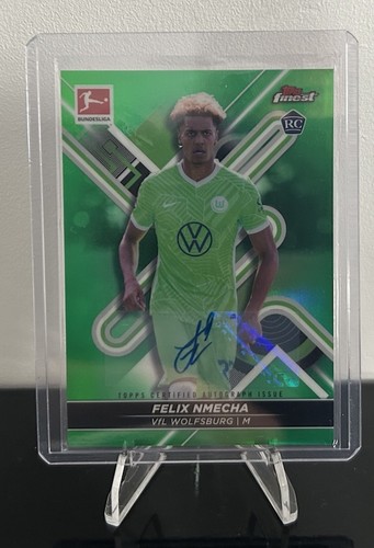 Felix Nmecha 2021 Topps Finest Green Refractor /50