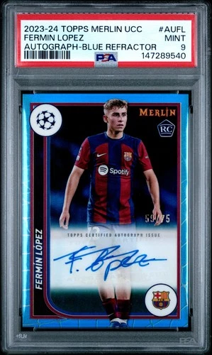 Fermin Lopez 2023 Topps Chrome Merlin Blue Refractor /75