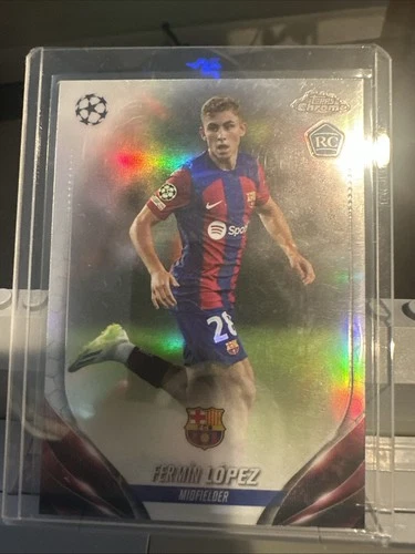 Fermin Lopez 2023 Topps Chrome UEFA Club Competitions Refractor