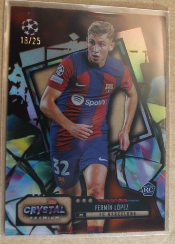 Fermin Lopez 2024 Topps Crystal Premium UCL /25
