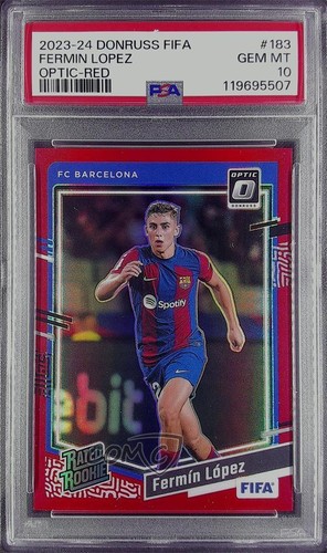 Fermin Lopez 2023 Panini Donruss FIFA Optic Red Prizm 161/299