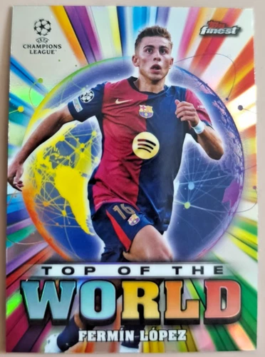 Fermin Lopez 2025 Topps Finest Champions League