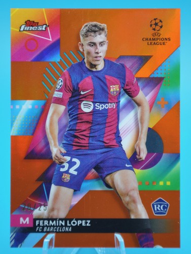 Fermin Lopez 2023 Topps Finest Orange Refractor /25