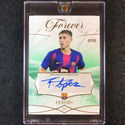 Fermin Lopez 2025 Topps Forever Barcelona Green /99