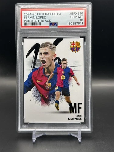 Fermin Lopez 2024 Panini Futera FC Barcelona FX Black /2