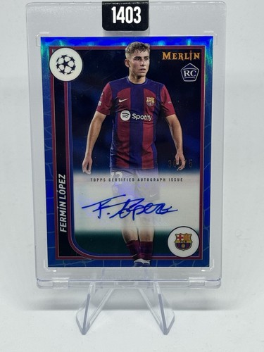 Fermin Lopez 2024 Topps Merlin Chrome Blue Refractor /75
