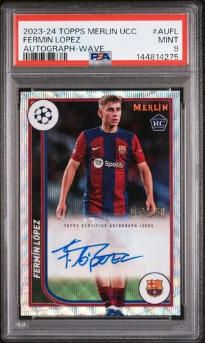 Fermin Lopez 2023 Topps Merlin UEFA Club Competitions Wave /150