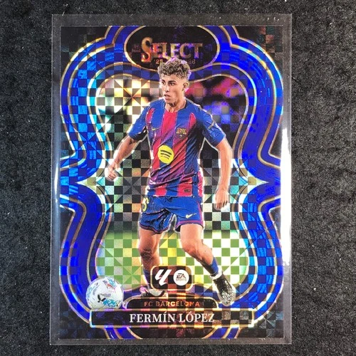 Fermin Lopez 2025 Panini Select La Liga Blue Checker #104