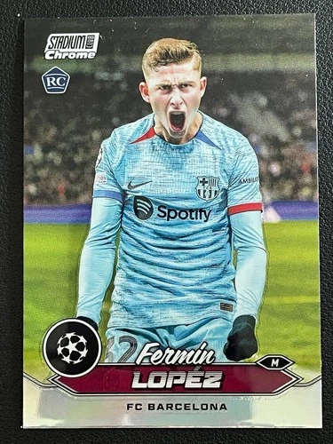 Fermin Lopez 2023 Topps Stadium Club Chrome UEFA Refractor