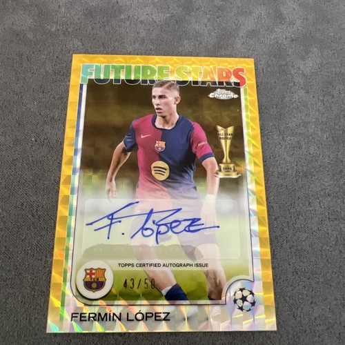 Fermín López 2024 Topps Chrome UEFA /50
