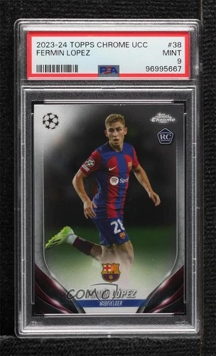 Fermín López 2023 Panini Chrome UEFA Club Competitions