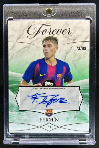Fermín López 2025 Topps FC Barcelona Forever Green /99