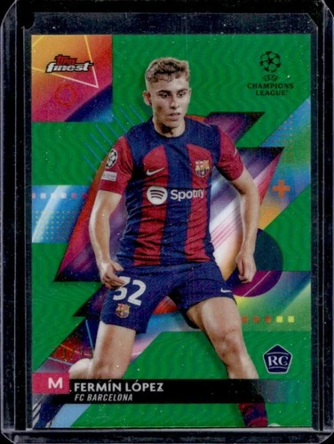 Fermín López 2023 Topps Finest UEFA Verde Green /99