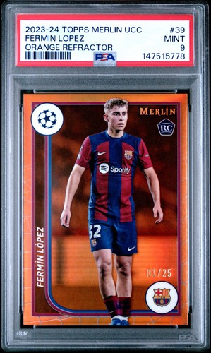 Fermín López 2023 Topps Merlin Chrome Orange Refractor /25