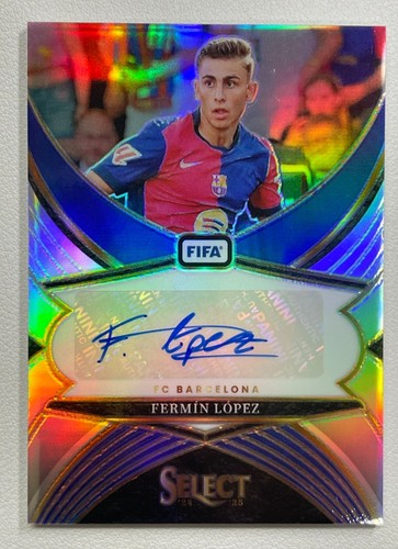 Fermín López 2024 Panini Seleziona Firme FIFA Silver Prizm
