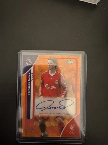 Fernando Torres 2026 Topps Chrome Premier League Sapphire /25