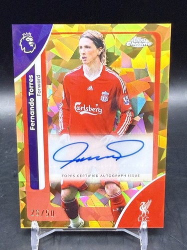 Fernando Torres 2026 Topps Chrome Sapphire Yellow /50