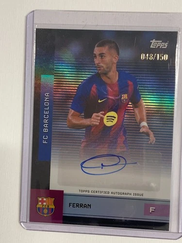 Ferran Torres 2025 Topps Barcelona Team Set /150