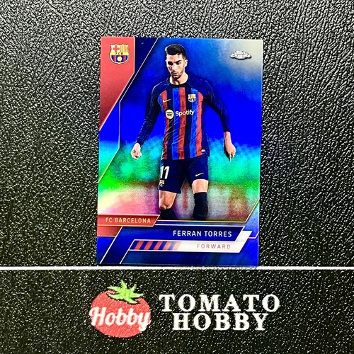Ferran Torres 2023 Topps Chrome Blue Refractor /75