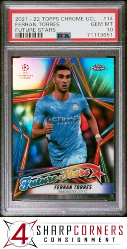 Ferran Torres 2021 Topps Chrome UEFA Champions League