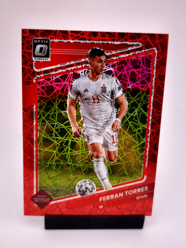 Ferran Torres 2021 Panini Donruss Red Lazer Prizm