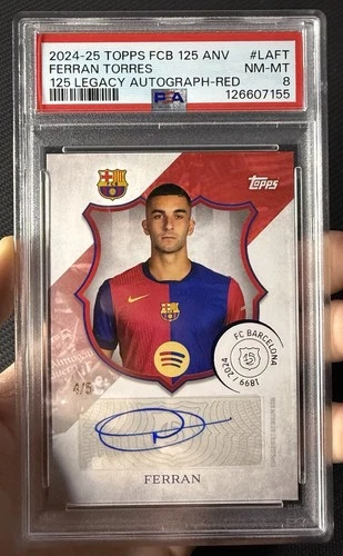 Ferran Torres 2024 Topps FC Barcelona 125 Aniversario Rojo /5